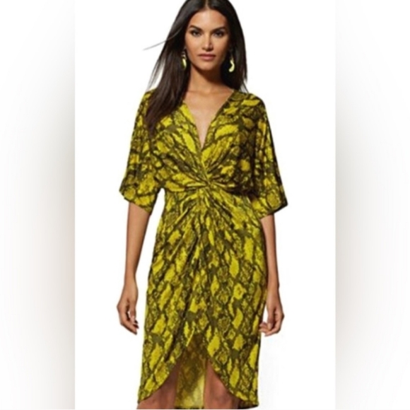 New York & Company Dresses & Skirts - New York & Company Yellow High Low Dress